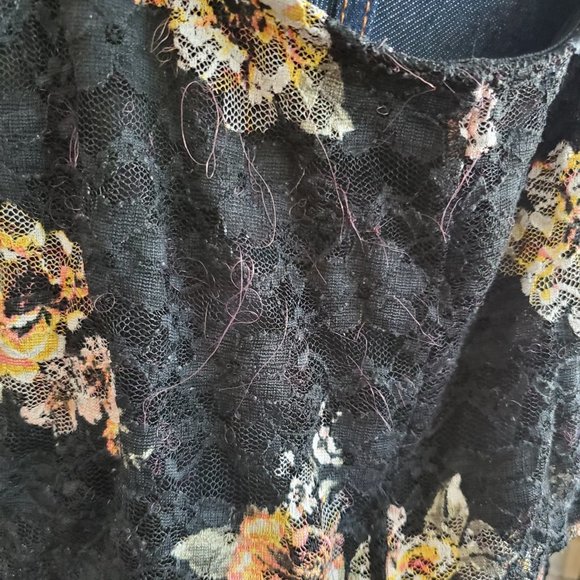 No Boundaries Bundle of Black Floral Dress and Coral Pink Top - Size 3XL - Picture 6 of 16